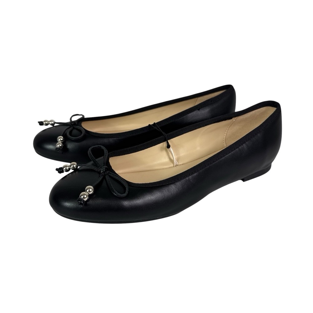 Nine West Women's 7M Ballet Flats WNDESAH3 Black Comfort NWOB 1175